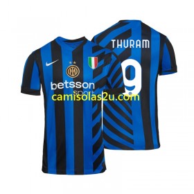 Camisolas de futebol Inter de Milão Marcus Thuram 9 Equipamento Principal 2024/25 Manga Curta